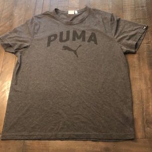 PUMA logo T-shirt Grey Black size XXL